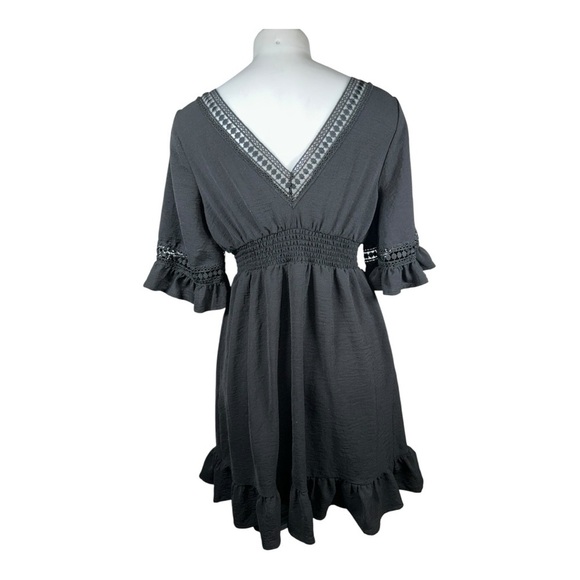 ALMOST FAMOUS Elegant Black Women's Dress Size M - Picture 3 of 5